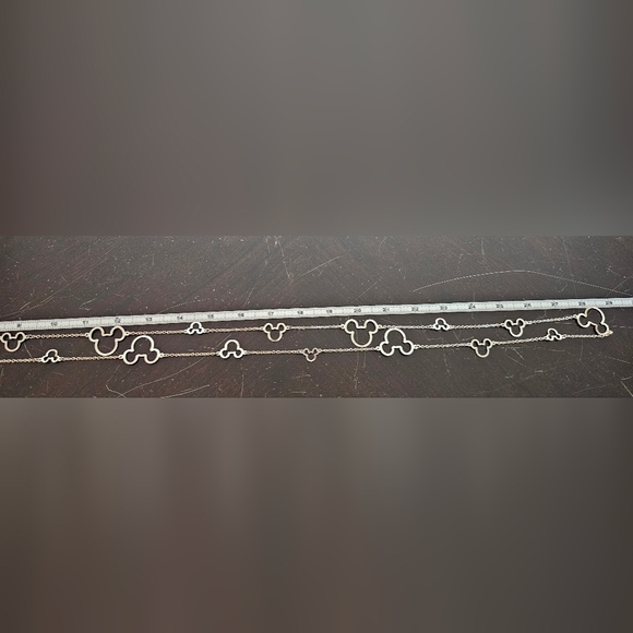 Disney Mickey Mouse Icons 30" Double Necklace EUC 60" Long (Doubles to 30") - Picture 7 of 8